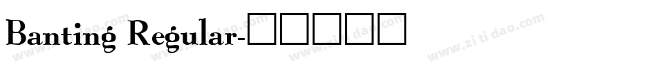 Banting Regular字体转换